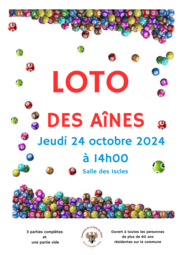 Affiche Loto Aînés 2024