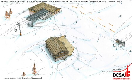 Croquis Restaurant D'altitude