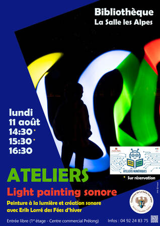 Visuel Atelier Light Painting 11 Août 2025