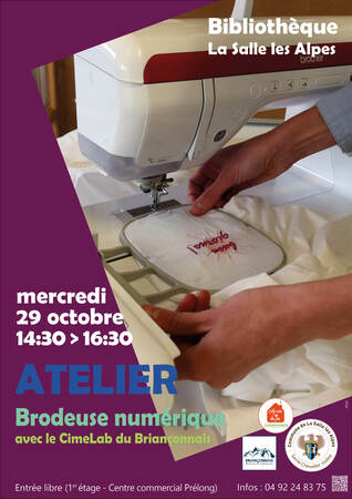 Visuel Atelier Brodeuse Numérique 29 Octobre 2025