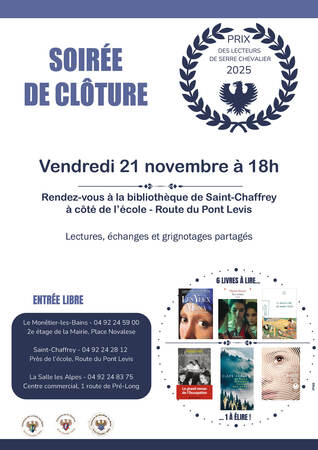 Visuel Soirée De Clôture Prix Des Lecteurs De Serre Chevalier 2025 Visuel Soirée De Clôture Prix Des Lecteurs De Serre Chevalier 2025