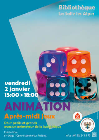 Visuel Après Midi Jeux 2 Janvier 2026