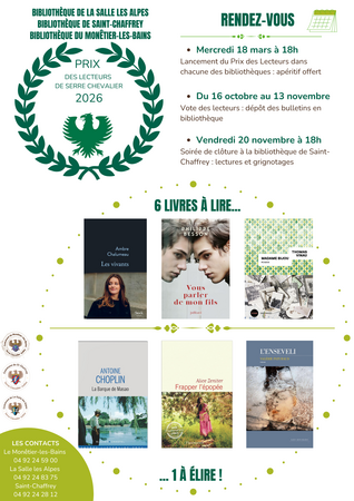 Affiche Principale Prix Des Lecteurs