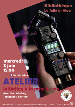 Visuel Atelier Initiation Prise De Son 3 Juin 2026 Visuel Atelier Initiation Prise De Son 3 Juin 2026