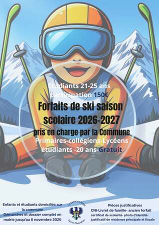 Forfaits Ski Scolaires Forfaits Ski Scolaires
